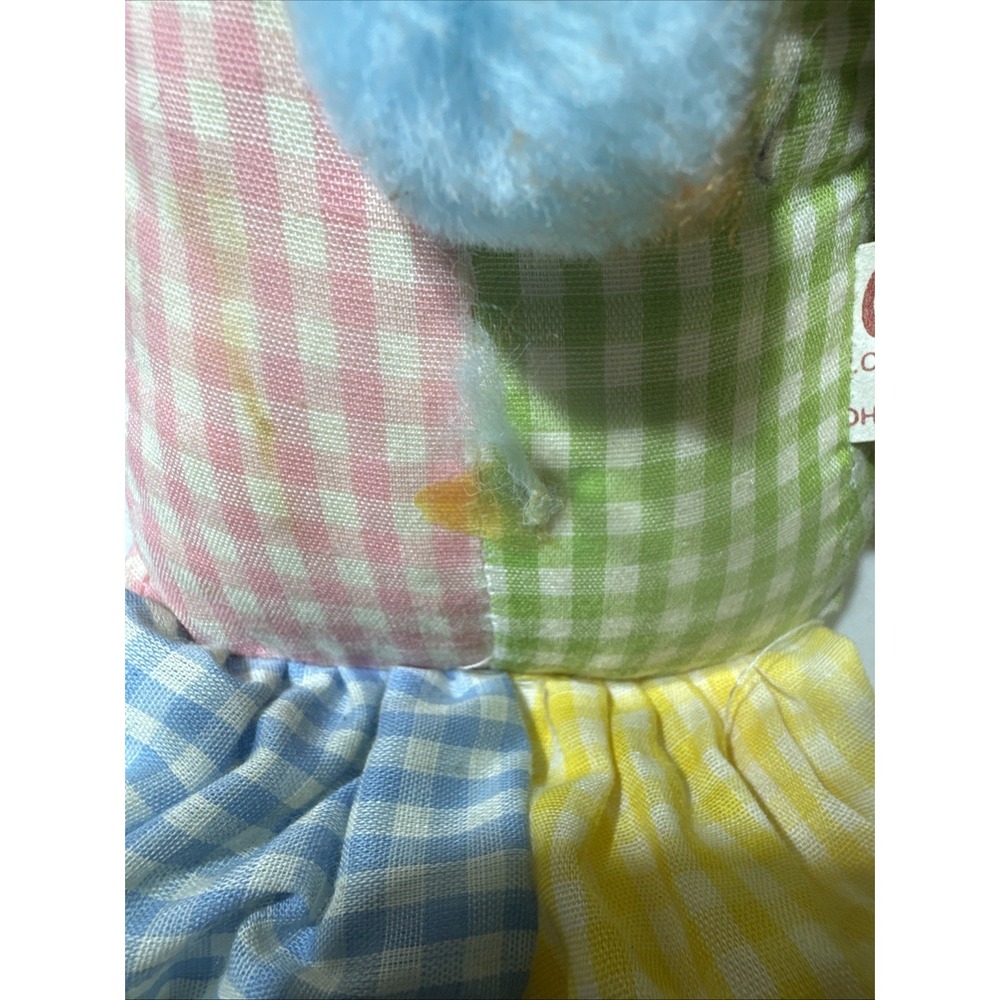 VTG 70's Happy CLOWN ON SWING/Trapeze Calico‎ Critters 18" Pastels MADE IN USA - Picture 10 of 13